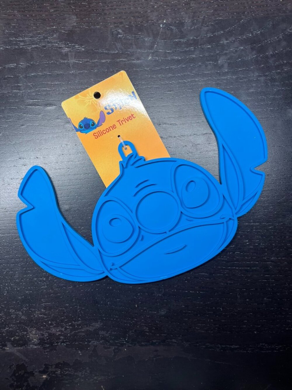 B💲5 🆕 Disney Stitch Shaped Blue Silicone Trivet | 7706